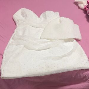 White Strapless Dress